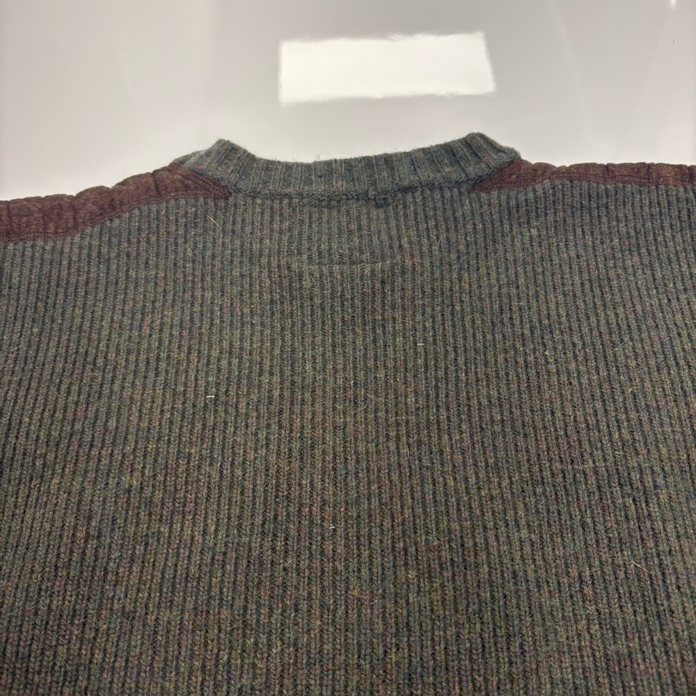 Dubarry of Ireland Made in Ireland Olive Green Wool Blend Crewneck Sweater - Picture 9 of 9